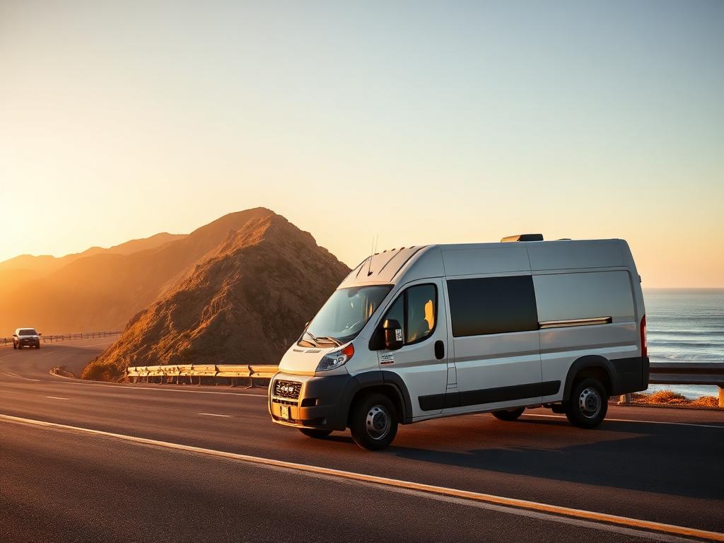 Ram ProMaster parked in Los Angeles