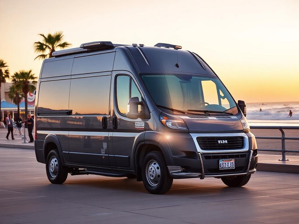 Ram ProMaster parked in San Diego